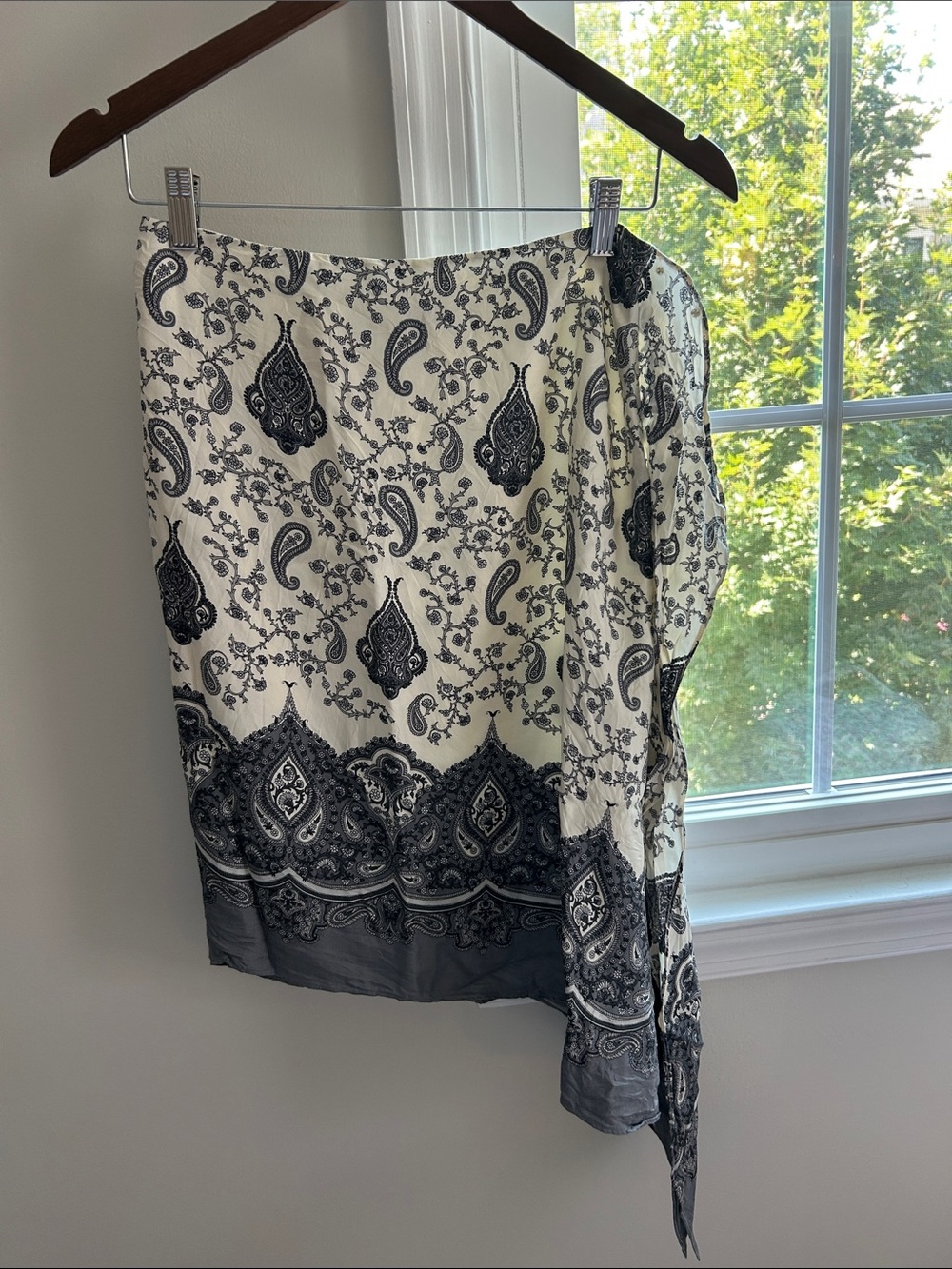 Banana Republic Paisley Asymmetrical Skirt